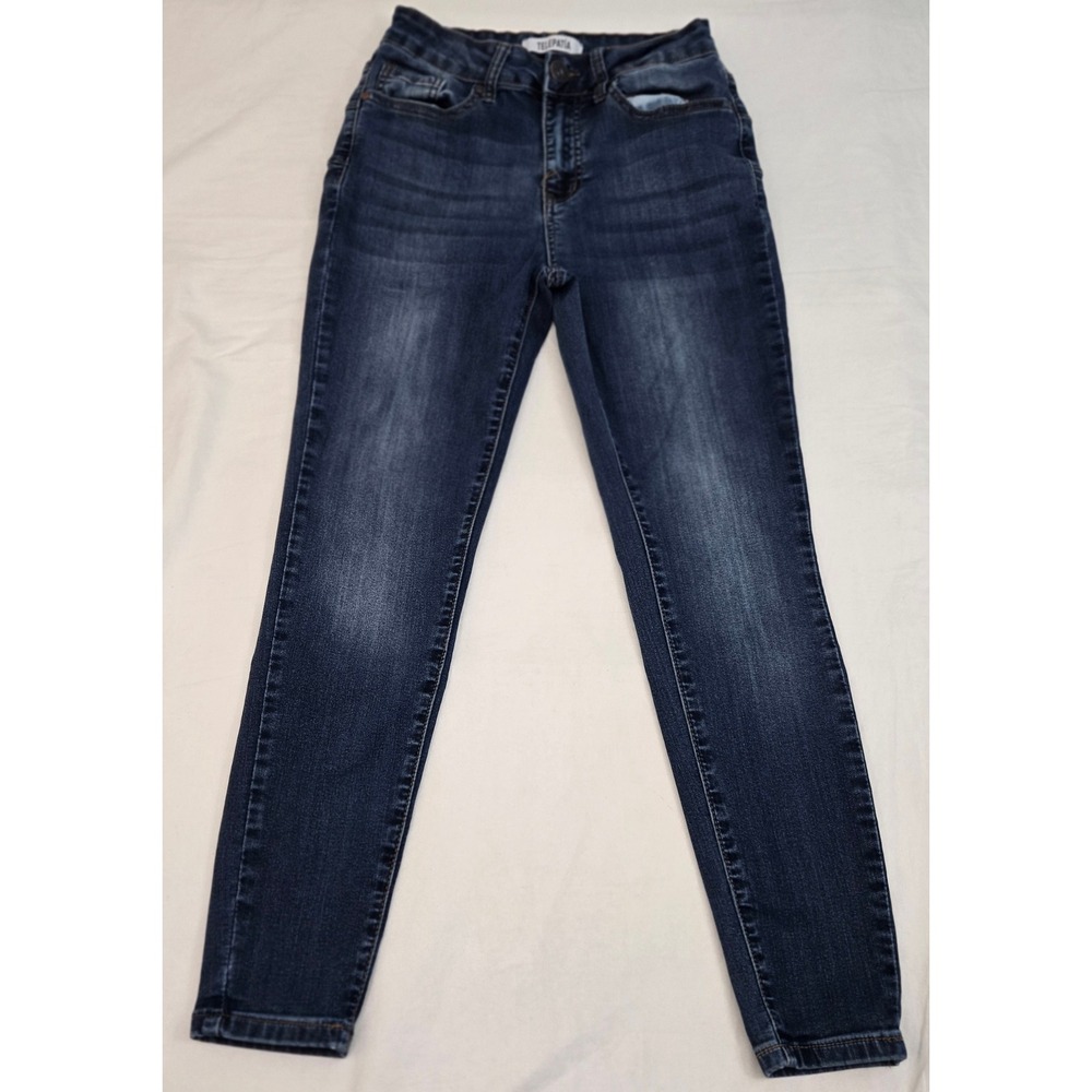 Telepatia‎ High Rise Skinny Ankle Jeans WOMEN'S 5/27 Dark Wash Stretch Denim